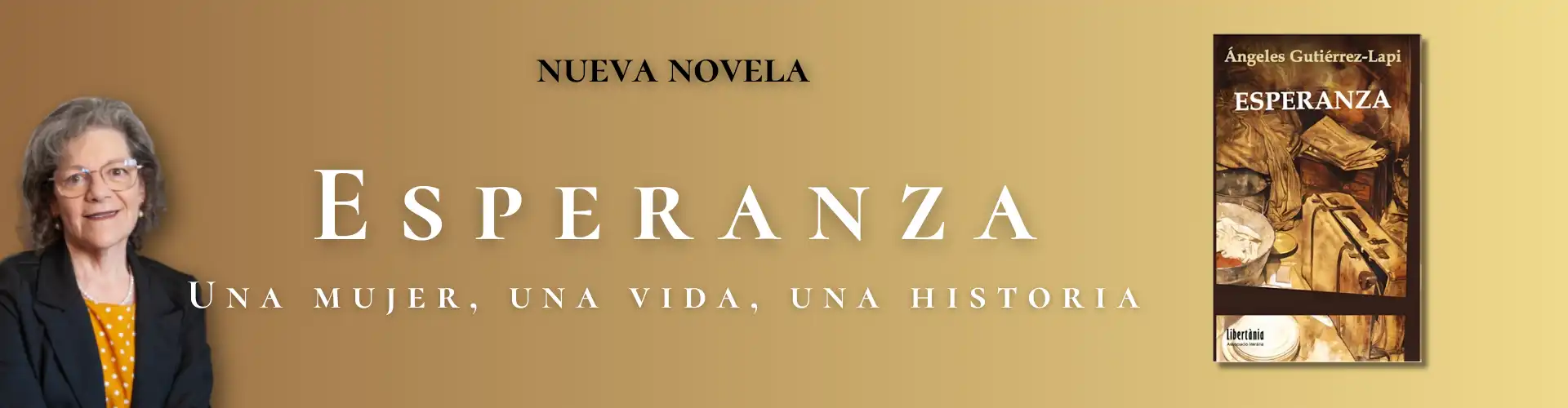 Banner para el slider del libro "Esperanza" de Ángeles Gutiérrez-Lapi
